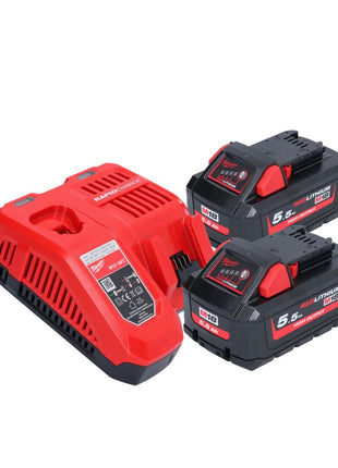 Milwaukee M18 BLHX-552X Akku Kombihammer 18 V 2,3 J Brushless + 2x Akku 5,5 Ah + Ladegerät + HD-Box