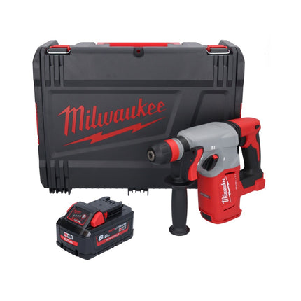 Milwaukee M18 BLHX-801X martello combinato a batteria 18 V 2,3 J Brushless + 1x batteria 8,0 Ah + scatola HD - senza caricabatterie