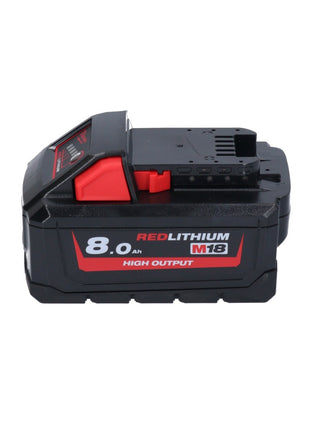 Milwaukee M18 BLHX-801X Marteau perforateur burineur sans fil 18 V 2,3 J Brushless + 1x Batterie 8,0 Ah + HD-Box - ohne Ladegert