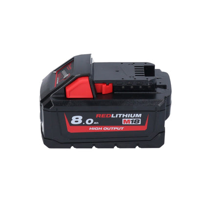 Milwaukee M18 BLHX-801X martello combinato a batteria 18 V 2,3 J Brushless + 1x batteria 8,0 Ah + scatola HD - senza caricabatterie