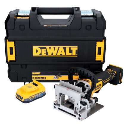 DeWalt DCW 682 NT fresa per tasselli piatti a batteria 18 V 102 x 20 mm brushless + 1x batteria Powerstack 1,7 Ah + TSTAK - senza caricabatterie