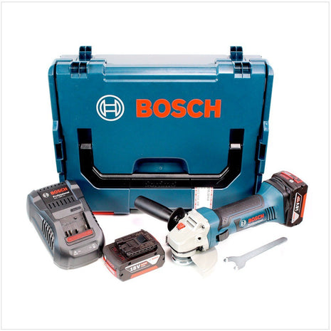 Bosch GWS 18-125 V-LI Akku Winkelschleifer 18V 125mm + 2x Akku 5,0Ah + Ladegerät + L-Boxx - Toolbrothers