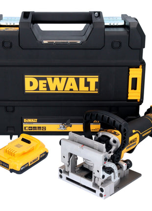 DeWalt DCW 682 NT Akku Flachdübelfräse 18 V 102 x 20 mm Brushless + 1x Akku 2,0 Ah + TSTAK - ohne Ladegerät