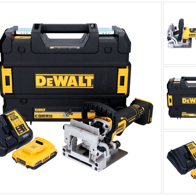 DeWalt DCW 682 D1T fresa per tasselli piatti a batteria 18 V 102 x 20 mm senza spazzole + 1x batteria ricaricabile 2,0 Ah + caricatore + TSTAK