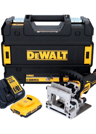 DeWalt DCW 682 D1T akumulatorowy frez do kołków płaskich 18 V 102 x 20 mm bezszczotkowy + 1x akumulator 2,0 Ah + ładowarka + TSTAK