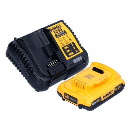 DeWalt DCW 682 D1T fresa per tasselli piatti a batteria 18 V 102 x 20 mm senza spazzole + 1x batteria ricaricabile 2,0 Ah + caricatore + TSTAK