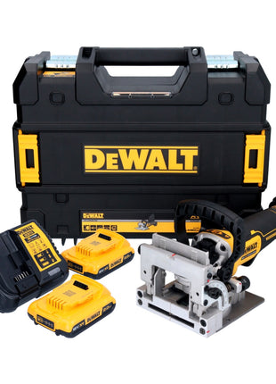 DeWalt DCW 682 D2T akumulatorowy frez do kołków płaskich 18 V 102 x 20 mm bezszczotkowy + 2x akumulator 2,0 Ah + ładowarka + TSTAK