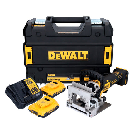 DeWalt DCW 682 D2T fresa per tasselli piatti a batteria 18 V 102 x 20 mm senza spazzole + 2x batteria ricaricabile 2,0 Ah + caricatore + TSTAK