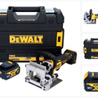 DeWalt DCW 682 NT fresa per tasselli piatti a batteria 18 V 102 x 20 mm senza spazzole + 1x batteria ricaricabile 4,0 Ah + TSTAK - senza caricabatterie