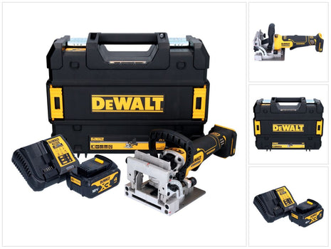 DeWalt DCW 682 M1T fresa per tasselli piatti a batteria 18 V 102 x 20 mm senza spazzole + 1x batteria ricaricabile 4,0 Ah + caricatore + TSTAK