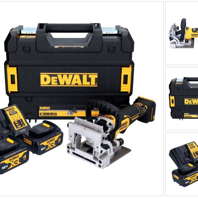 DeWalt DCW 682 M2T fresa per tasselli piatti a batteria 18 V 102 x 20 mm senza spazzole + 2x batteria ricaricabile 4,0 Ah + caricatore + TSTAK