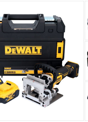 Akumulatorowy frez do kołków płaskich DeWalt DCW 682 P1T 18 V 102 x 20 mm bezszczotkowy + 1x akumulator 5,0 Ah + ładowarka + TSTAK