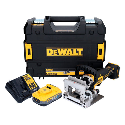 DeWalt DCW 682 H1T fresa per tasselli piatti a batteria 18 V 102 x 20 mm senza spazzole + 1x batteria Powerstack 5,0 Ah + caricatore + TSTAK
