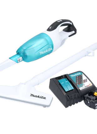 Makita DCL 181 FRM1WX Akku Staubsauger 18 V 53 mbar 0,65 L + 1x Akku 4,0 Ah + Ladegerät