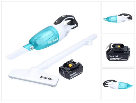 Makita DCL 181 FG1WX aspirador inalámbrico 18 V 53 mbar 0,65 L + 1x batería 6,0 Ah - sin cargador