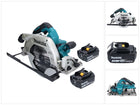 Sierra circular a batería Makita DHS 900 F2U 36 V (2x 18 V) 235 mm sin escobillas + 2x batería 3,0 Ah + adaptador Bluetooth - sin cargador