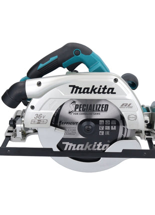 Sierra circular a batería Makita DHS 900 F2U 36 V (2x 18 V) 235 mm sin escobillas + 2x batería 3,0 Ah + adaptador Bluetooth - sin cargador