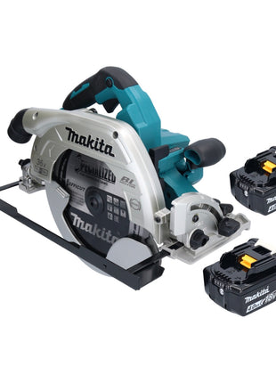 Makita DHS 900 M2U Akku Handkreissäge 36 V ( 2x 18 V ) 235 mm Brushless + 2x Akku 4,0 Ah + Bluetooth Adapter - ohne Ladegerät