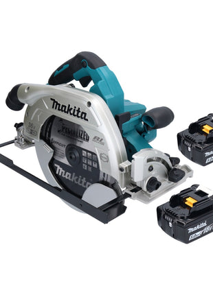 Makita DHS 900 T2U Akumulatorowa pilarka tarczowa 36 V ( 2x 18 V ) 235 mm bezszczotkowa + 2x akumulator 5,0 Ah + adapter Bluetooth - bez ładowarki