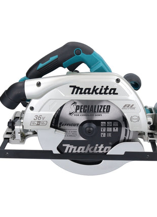 Sierra circular a batería Makita DHS 900 PG2U 36 V (2x 18 V) 235 mm sin escobillas + 2x batería 6,0 Ah + cargador doble + adaptador Bluetooth