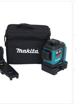 Makita SK 700 D Akku Multilinienlaser rot 12 V max. IP 54 10 m Solo - ohne Akku, ohne Ladegerät