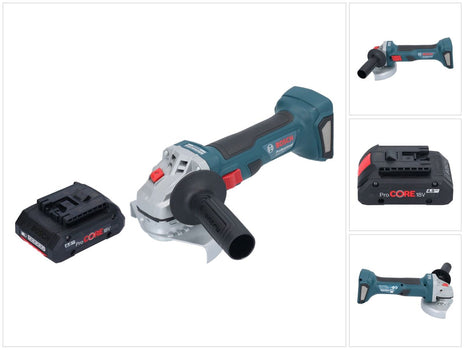 Bosch GWS 18V-7 Professional Akku Winkelschleifer 18 V 125 mm Brushless + 1x ProCORE Akku 4,0 Ah - ohne Ladegerät