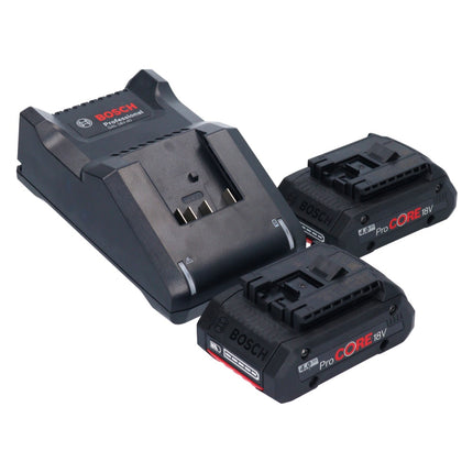 Bosch GWS 18V-7 Smerigliatrice angolare professionale a batteria 18 V 125 mm senza spazzole + 2x batteria ProCORE 4,0 Ah + caricabatterie