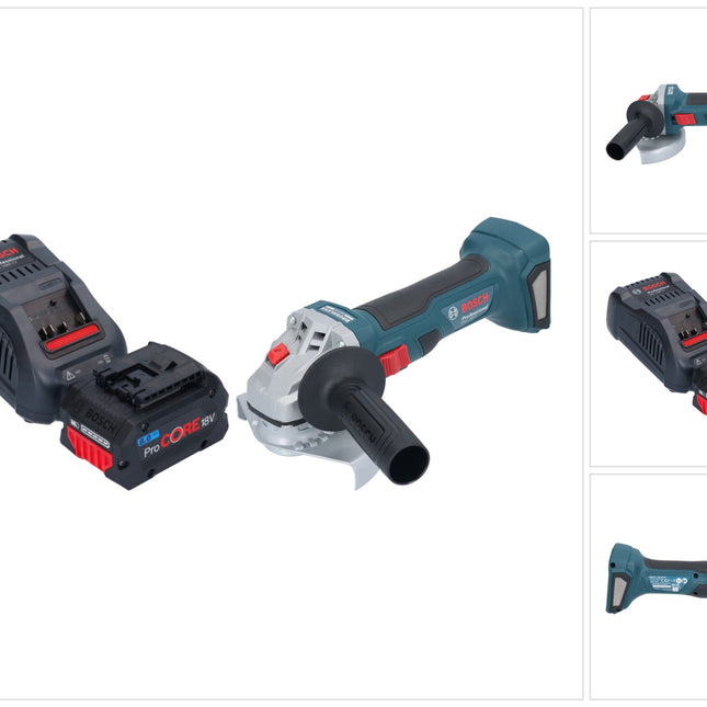 Bosch GWS 18V-7 Smerigliatrice angolare professionale a batteria 18 V 125 mm senza spazzole + 1x batteria ProCORE 8,0 Ah + caricabatterie