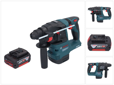 Bosch GBH 18V-22 Professional Akku Bohrhammer 18 V 1,9 J SDS Plus Brushless + 1x Akku 6,0 Ah - ohne Ladegerät