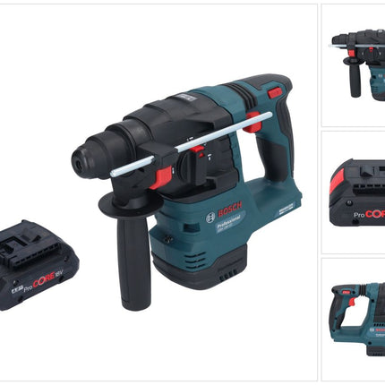Bosch GBH 18V-22 Martello rotante professionale a batteria 18 V 1,9 J SDS Plus Brushless + 1x batteria ricaricabile ProCORE 4,0 Ah - senza caricabatterie