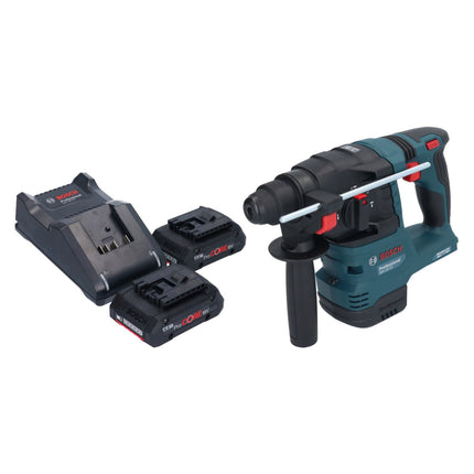 Bosch GBH 18V-22 Trapano a percussione professionale a batteria 18 V 1,9 J SDS Plus Brushless + 2x batteria ricaricabile ProCORE 4,0 Ah + caricabatterie
