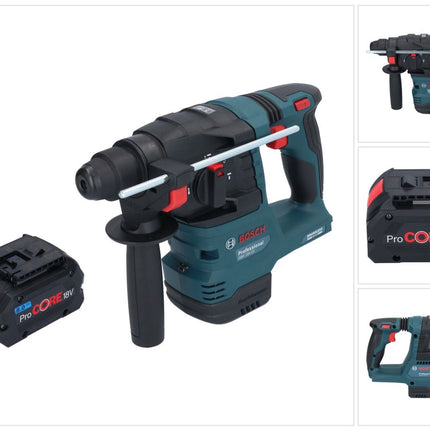 Bosch GBH 18V-22 Martello rotante professionale a batteria 18 V 1,9 J SDS Plus Brushless + 1x batteria ricaricabile ProCORE 8,0 Ah - senza caricabatterie