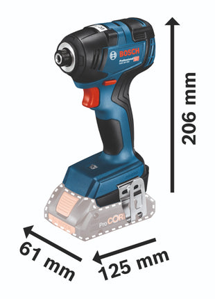 Bosch GDR 18V-200 Professional Akku Drehschlagschrauber 18 V 200 Nm Brushless  ( 06019J2106 ) + L-Boxx - ohne Akku, ohne Ladegerät