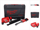 Milwaukee M12 FPTR-202X Cliquet traversant sans fil 12 V 81 Nm 1/4'' 3/8'' Brushless ( 4933480754 ) + 2x batterie 2,0 Ah + chargeur + boîtier HD