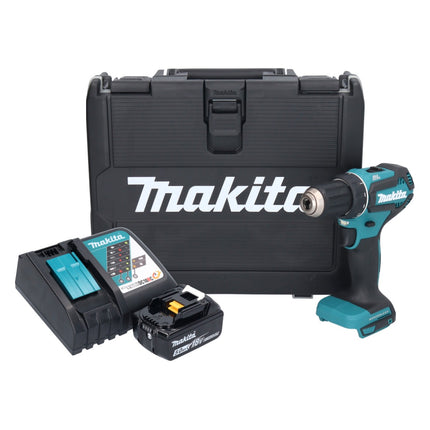 Trapano avvitatore a batteria Makita DDF 485 RT 18 V 50 Nm brushless 1x batteria ricaricabile 5,0 Ah + caricabatterie + custodia