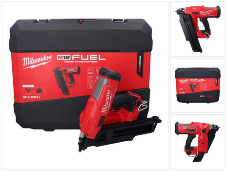 Milwaukee M18 FFN21-0C Cloueuse sans fil 18 V 50 - 90 mm Brushless ( 4933478993 ) + coffret - sans batterie, sans chargeur