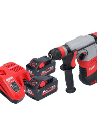 Martillo combinado a batería Milwaukee M18 HD18HX-552 18 V 2,4 J + 2x baterías 5,5 Ah + cargador