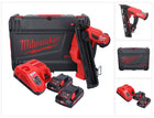 Clavadora a batería Milwaukee M18 FN15GA-302X 18 V sin escobillas 32 - 64 mm + 2x baterías 3.0 Ah + cargador + caja HD