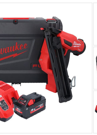 Milwaukee M18 FN15GA-551X Akku Nagler 18 V Brushless 32 - 64 mm + 1x Akku 5,5 Ah + Ladegerät + HD Box