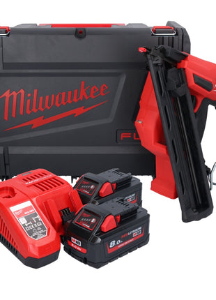 Milwaukee M18 FN15GA-802X Akku Nagler 18 V Brushless 32 - 64 mm + 2x Akku 8,0 Ah + Ladegerät + HD Box