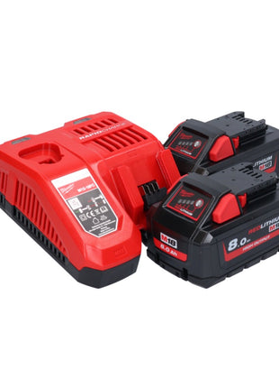 Milwaukee M18 BLCS66-802 Akku Handkreissäge 18 V 190 mm Brushless + 2x Akku 8,0 Ah + Ladegerät