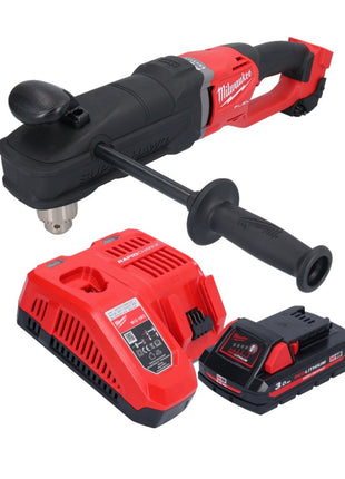 Milwaukee M18 FRAD2-301 Akku Winkelbohrmaschine 18 V 122 Nm Brushless + 1x Akku 3,0 Ah + Ladegerät