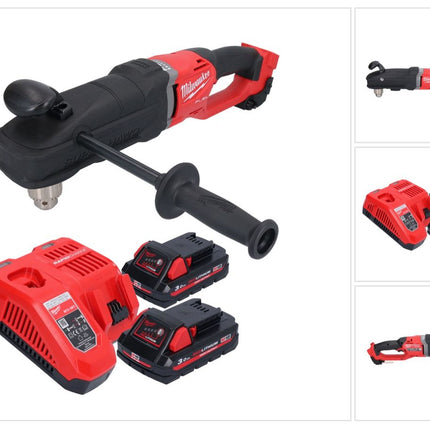 Milwaukee M18 FRAD2-302 Akku Winkelbohrmaschine 18 V 122 Nm Brushless + 2x Akku 3,0 Ah + Ladegerät