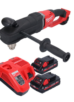 Milwaukee M18 FRAD2-302 akumulatorowa wiertarko-wkrętarka kątowa 18 V 122 Nm bezszczotkowa + 2x akumulator 3,0 Ah + ładowarka