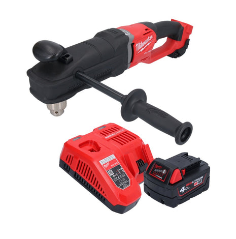 Taladro angular a batería Milwaukee M18 FRAD2-401 18 V 122 Nm sin escobillas + 1x batería 4,0 Ah + cargador