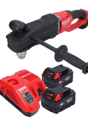 Milwaukee M18 FRAD2-402 Akku Winkelbohrmaschine 18 V 122 Nm Brushless + 2x Akku 4,0 Ah + Ladegerät