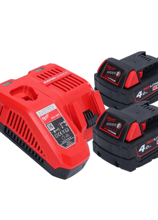 Milwaukee M18 FRAD2-402 Akku Winkelbohrmaschine 18 V 122 Nm Brushless + 2x Akku 4,0 Ah + Ladegerät