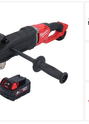 Milwaukee M18 FRAD2-501 Akumulatorowa wiertarko-wkrętarka kątowa 18 V 122 Nm bezszczotkowa + 1x akumulator 5,0 Ah - bez ładowarki