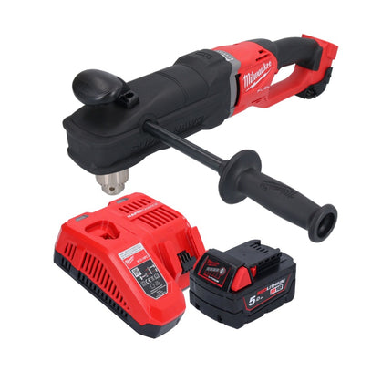 Trapano angolare a batteria Milwaukee M18 FRAD2-501 18 V 122 Nm brushless + 1x batteria ricaricabile 5,0 Ah + caricabatterie