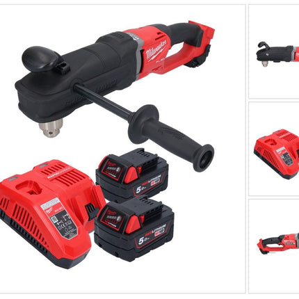 Milwaukee M18 FRAD2-502 Trapano angolare a batteria 18 V 122 Nm brushless + 2x batteria ricaricabile 5,0 Ah + caricatore